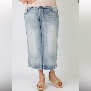 Nuggles denim jean skirt
